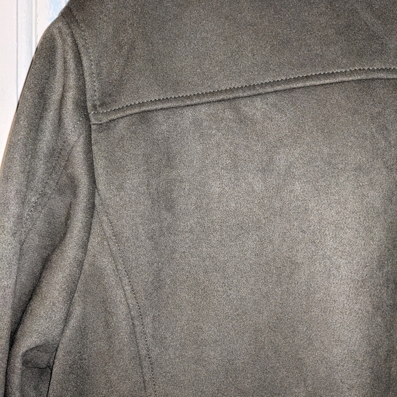 Robert Graham Men's Large Olive Green Button Zip Soft Shell Field Jacket New - Picture 13 of 14